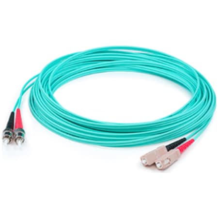 Add-On This Is A 2M Sc (Male) To St (Male) Aqua Duplex Riser-Rated Fiber ADD-ST-SC-2M5OM3